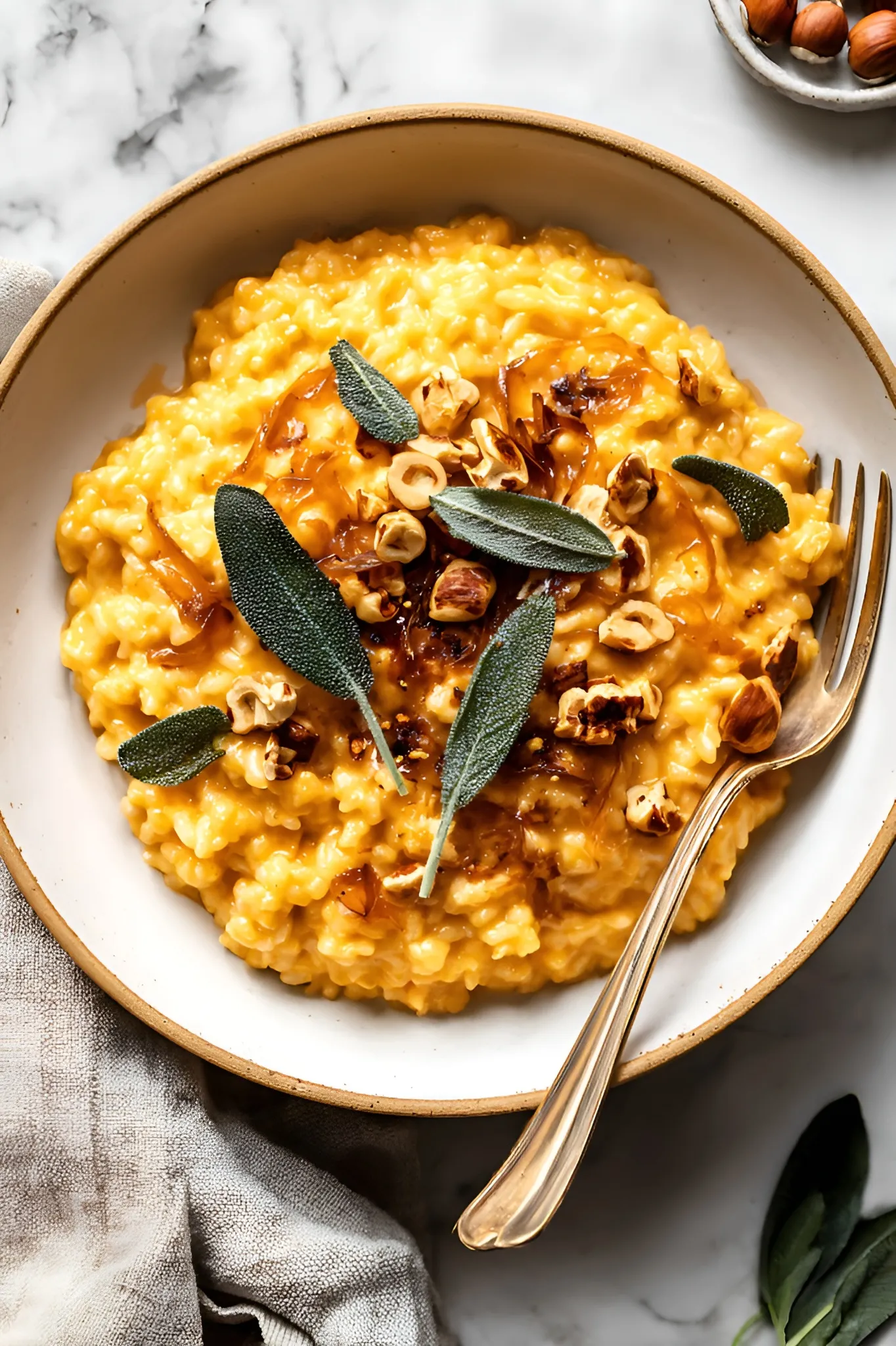 pumpkin risotto bowl