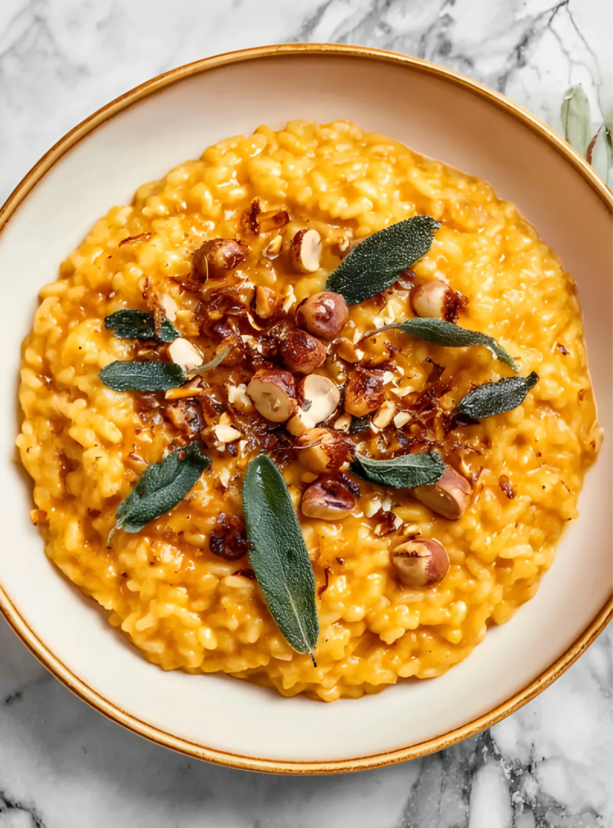 pumpkin risotto topping