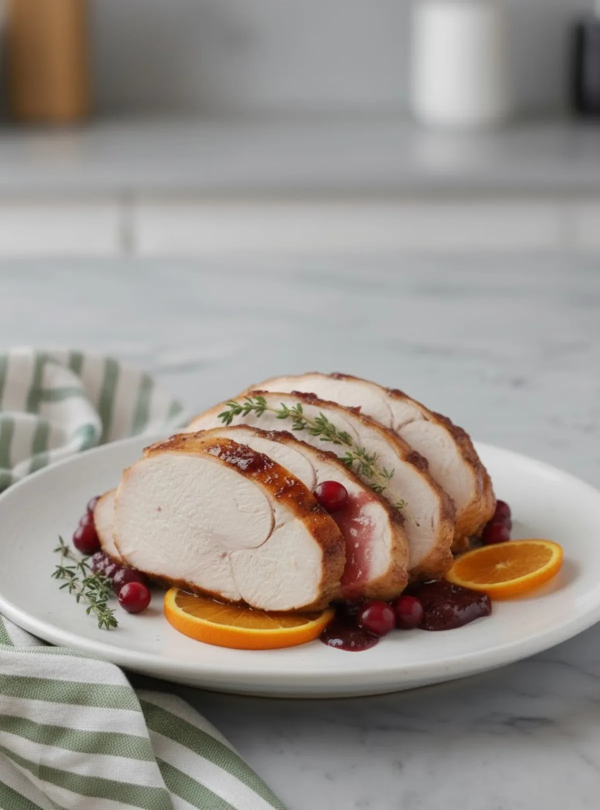 turkey breast slices