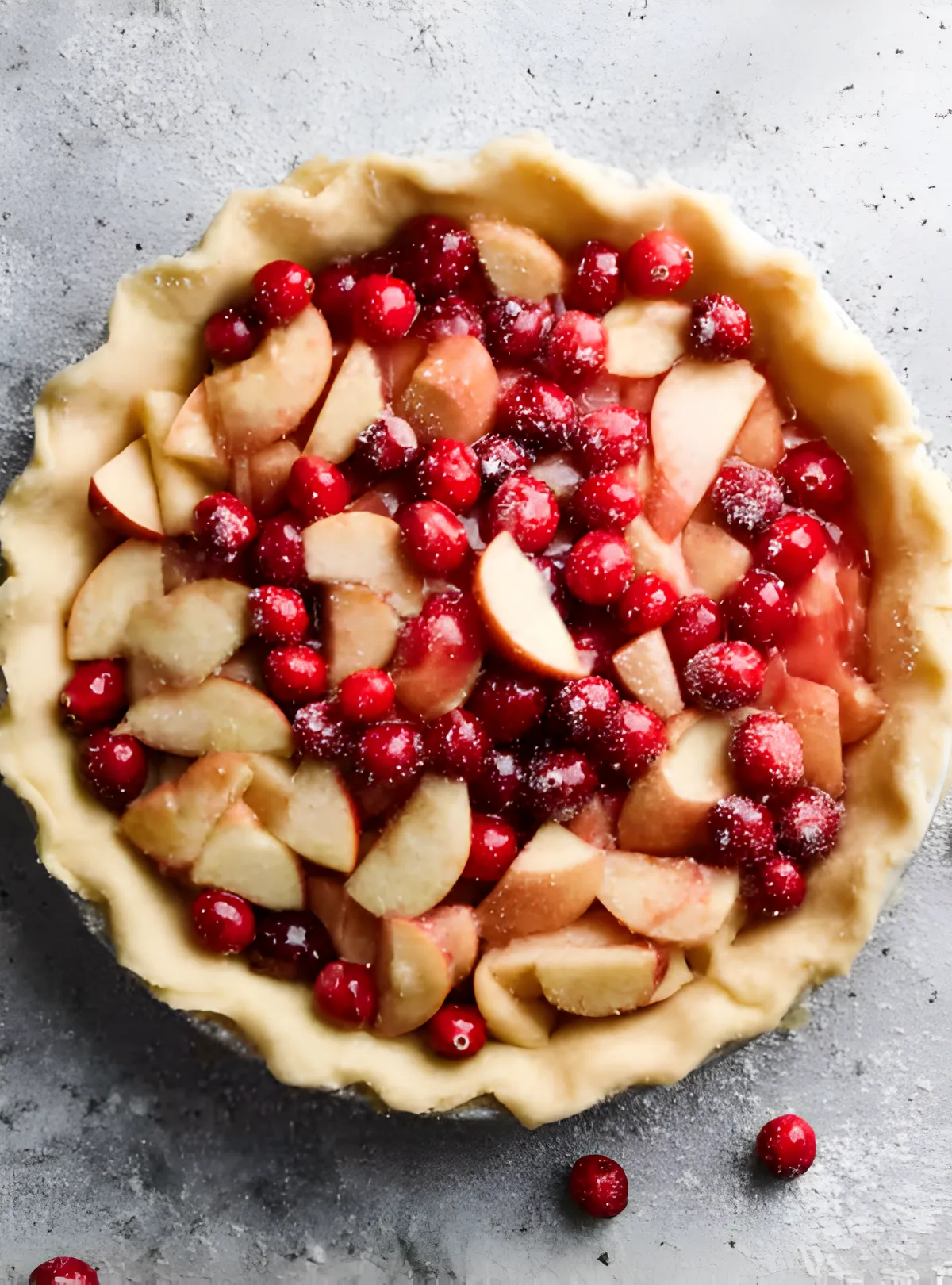 Apple cranberry filling