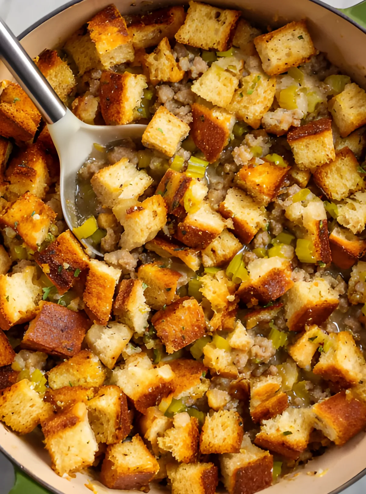 Bread and sausage mix