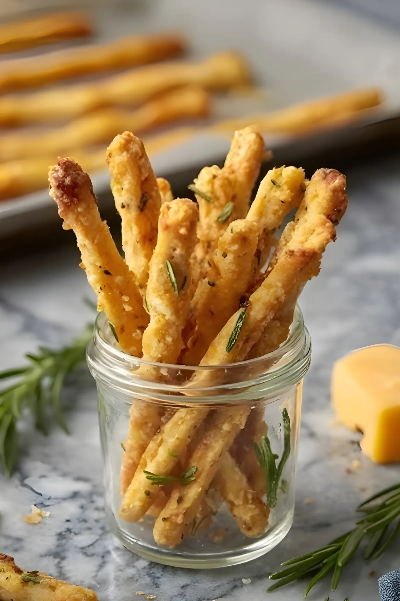 Cheese sticks jar