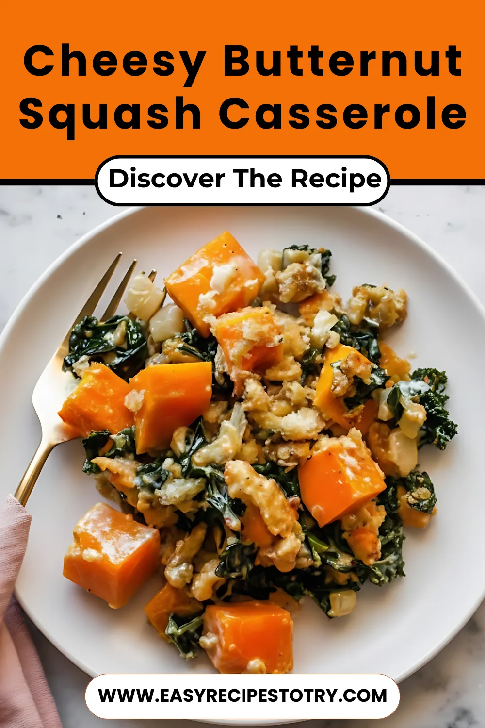 Cheesy Butternut Squash Casserole