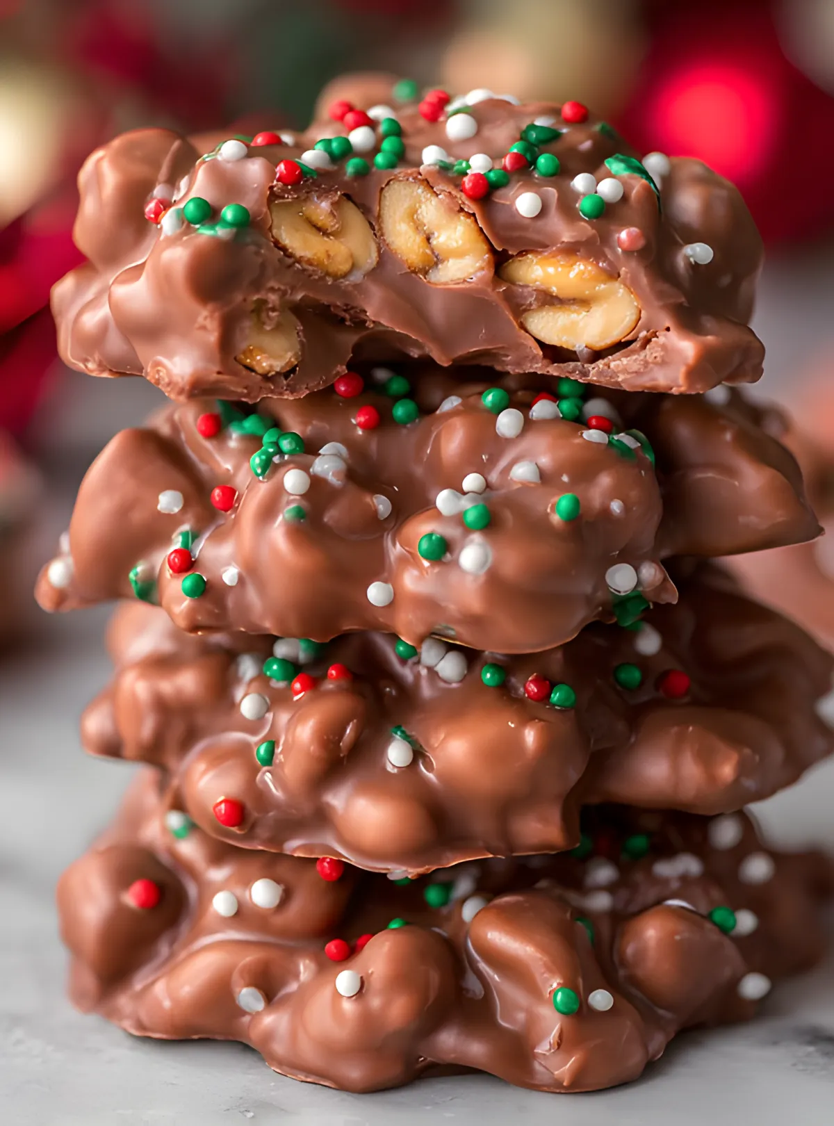 Chocolate peanut clusters