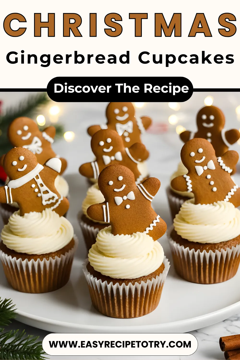 Christmas Christmas Gingerbread Cupcakes recipe