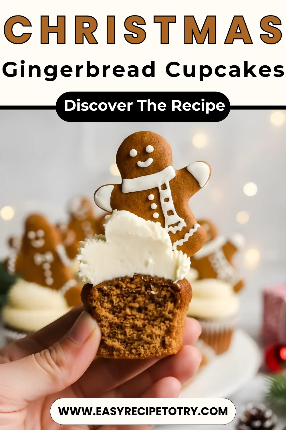Christmas Christmas Gingerbread Cupcakes