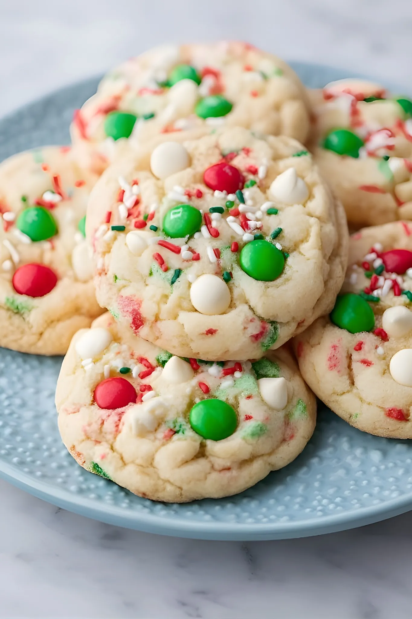 Christmas cookies plate
