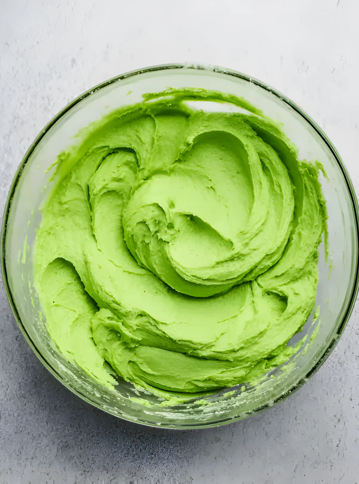 Green cookie dough bowl