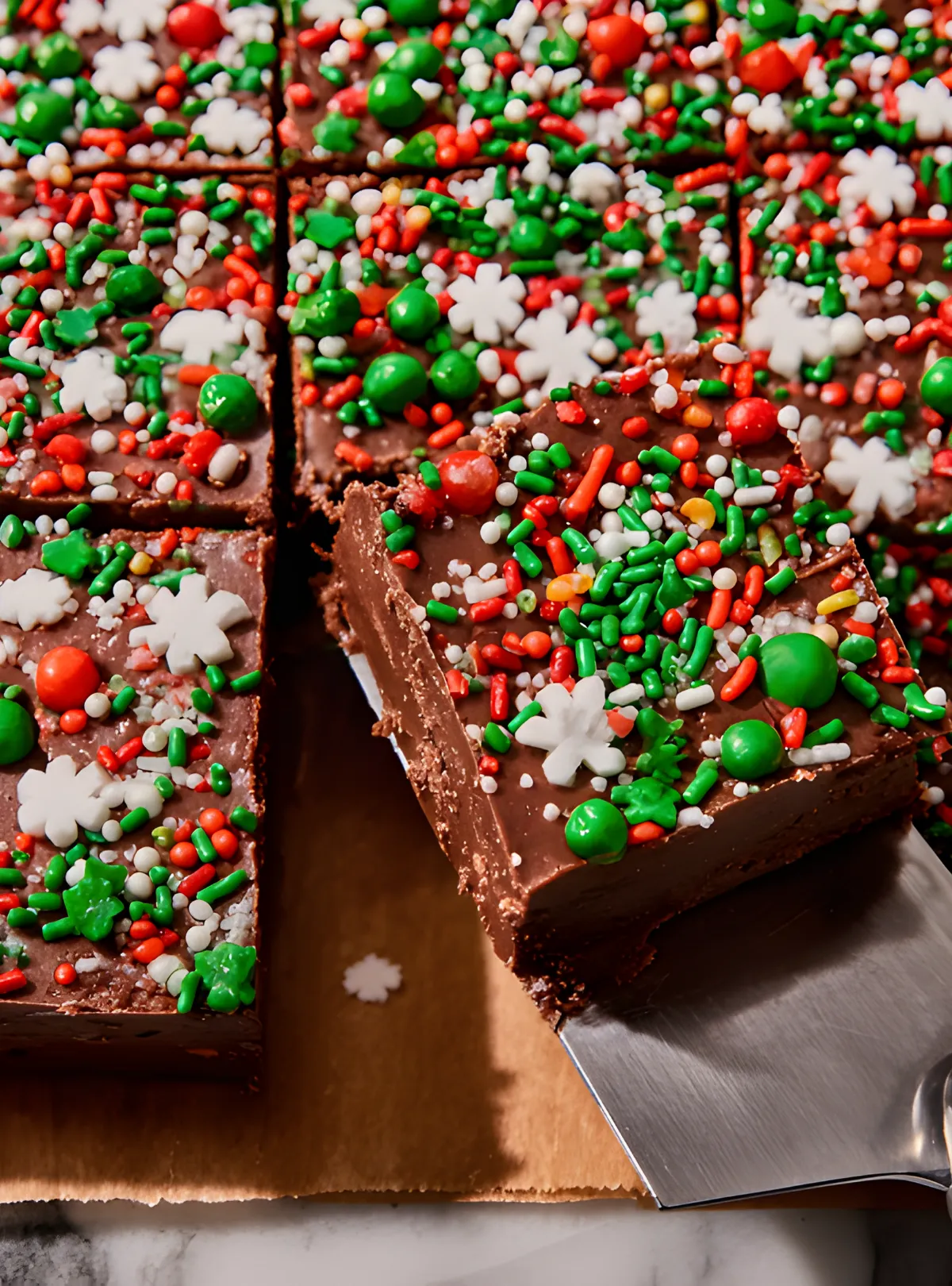 Lifting fudge square