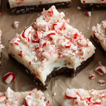 Peppermint fudge square