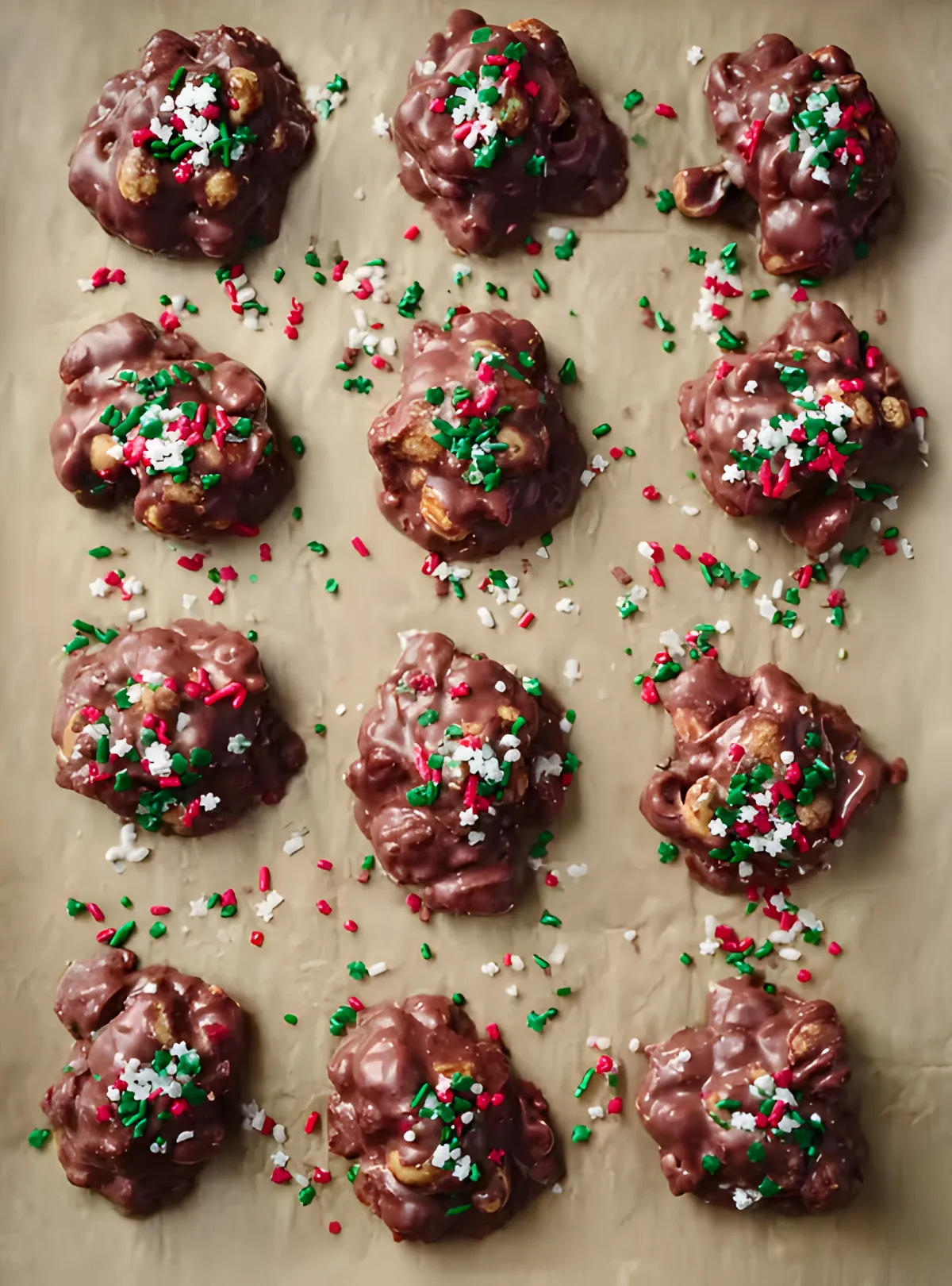 chocolate clusters baking