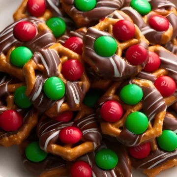 christmas pretzel candy bites