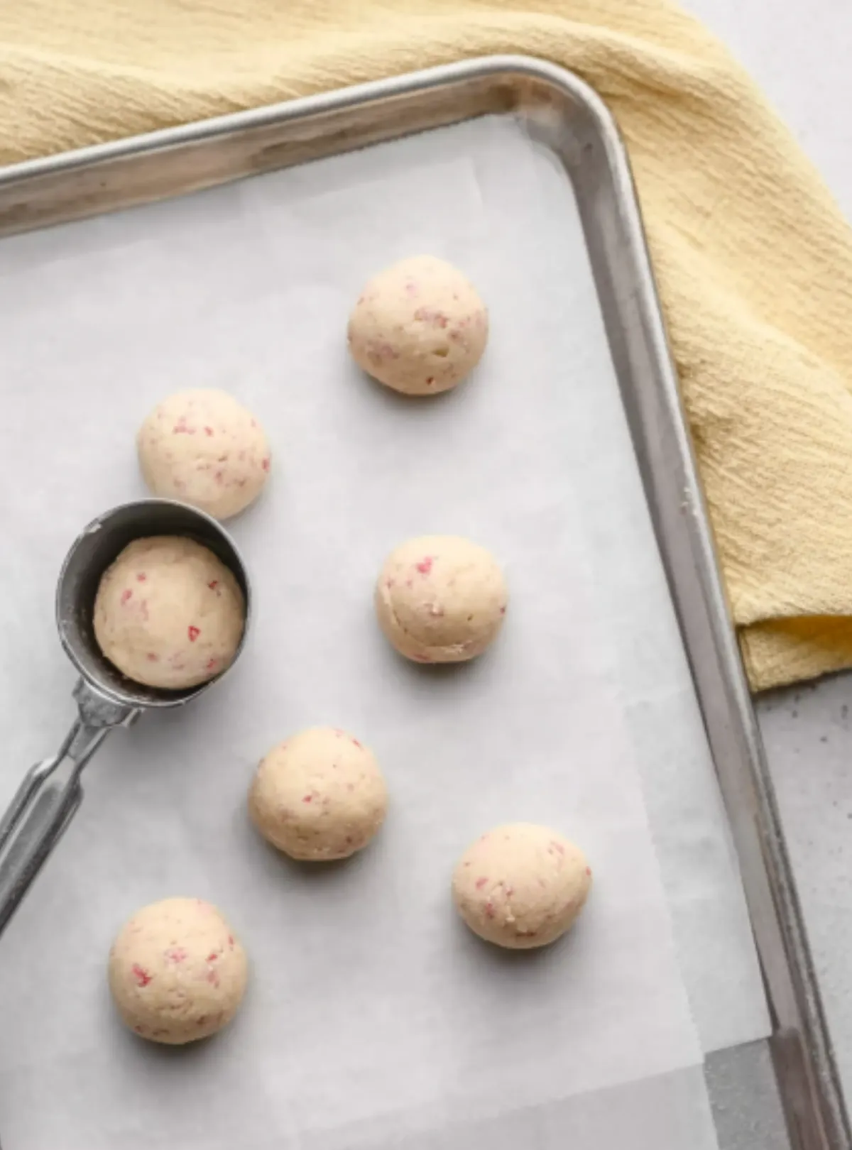 cookie dough balls tray