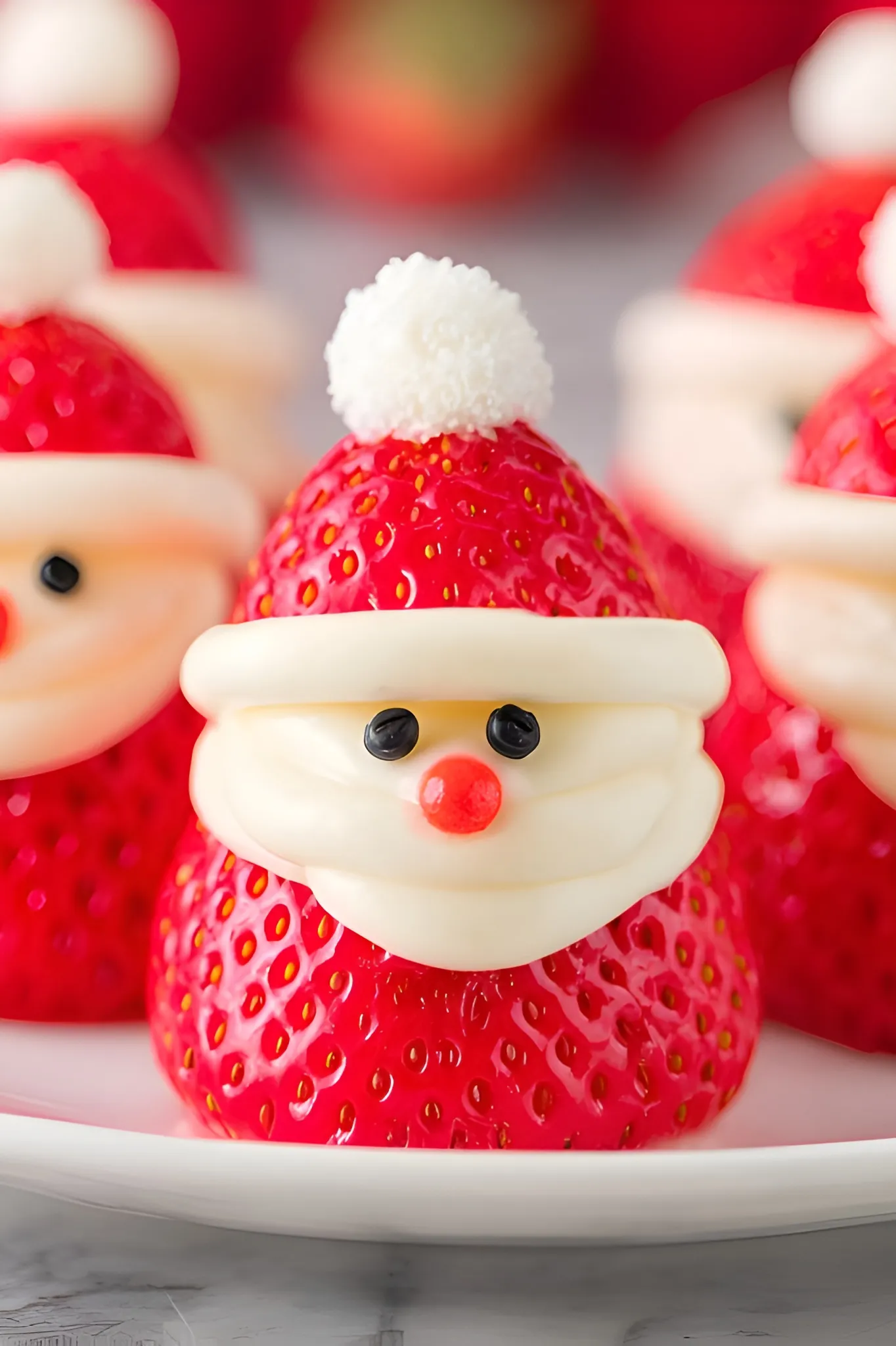 cute santa strawberries