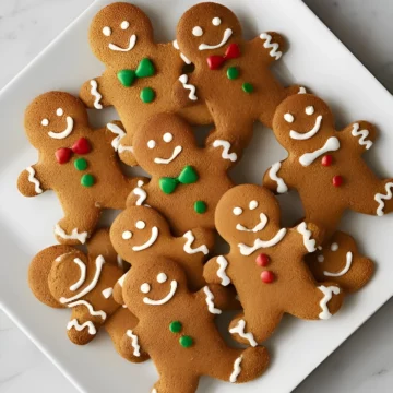 gingerbread cookies plate