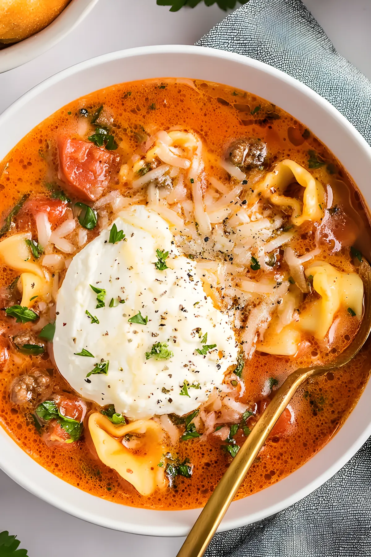 lasagna soup bowl ricotta