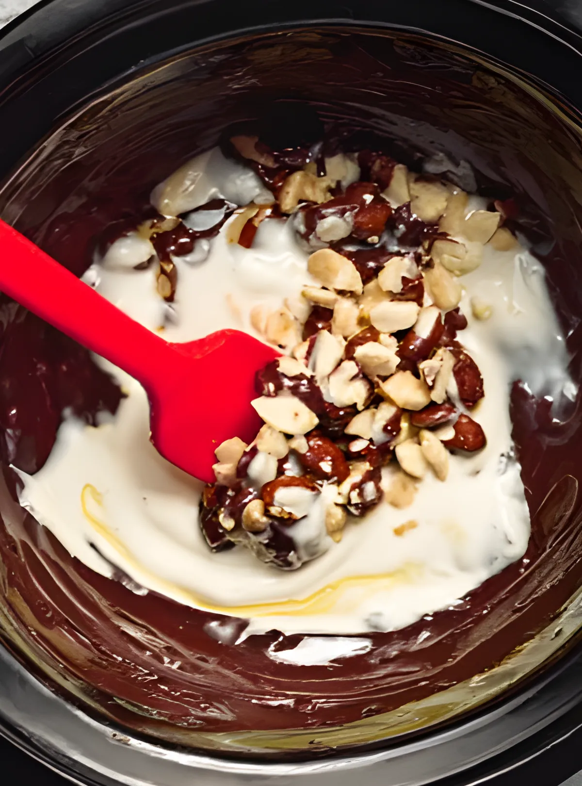 melted chocolate mix