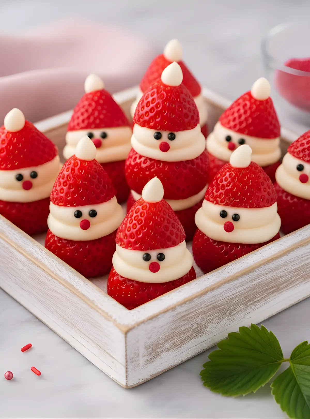 mini santa desserts