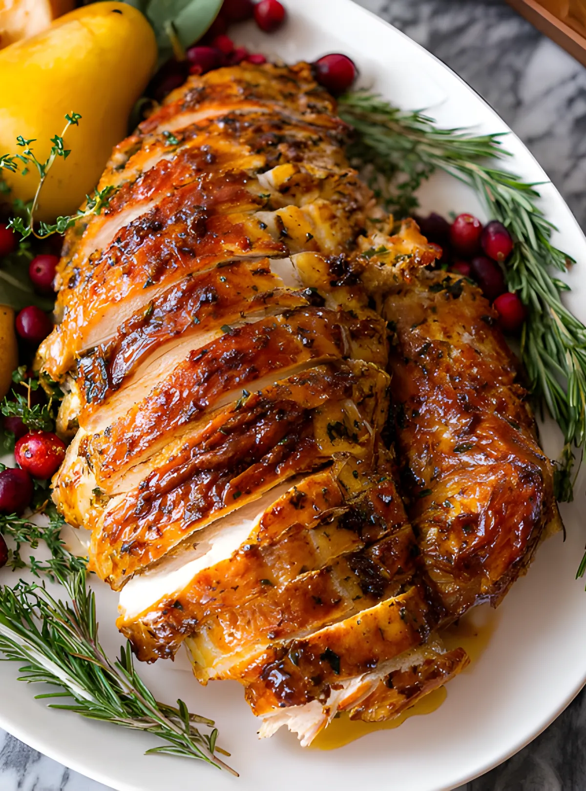 sliced roasted turkey