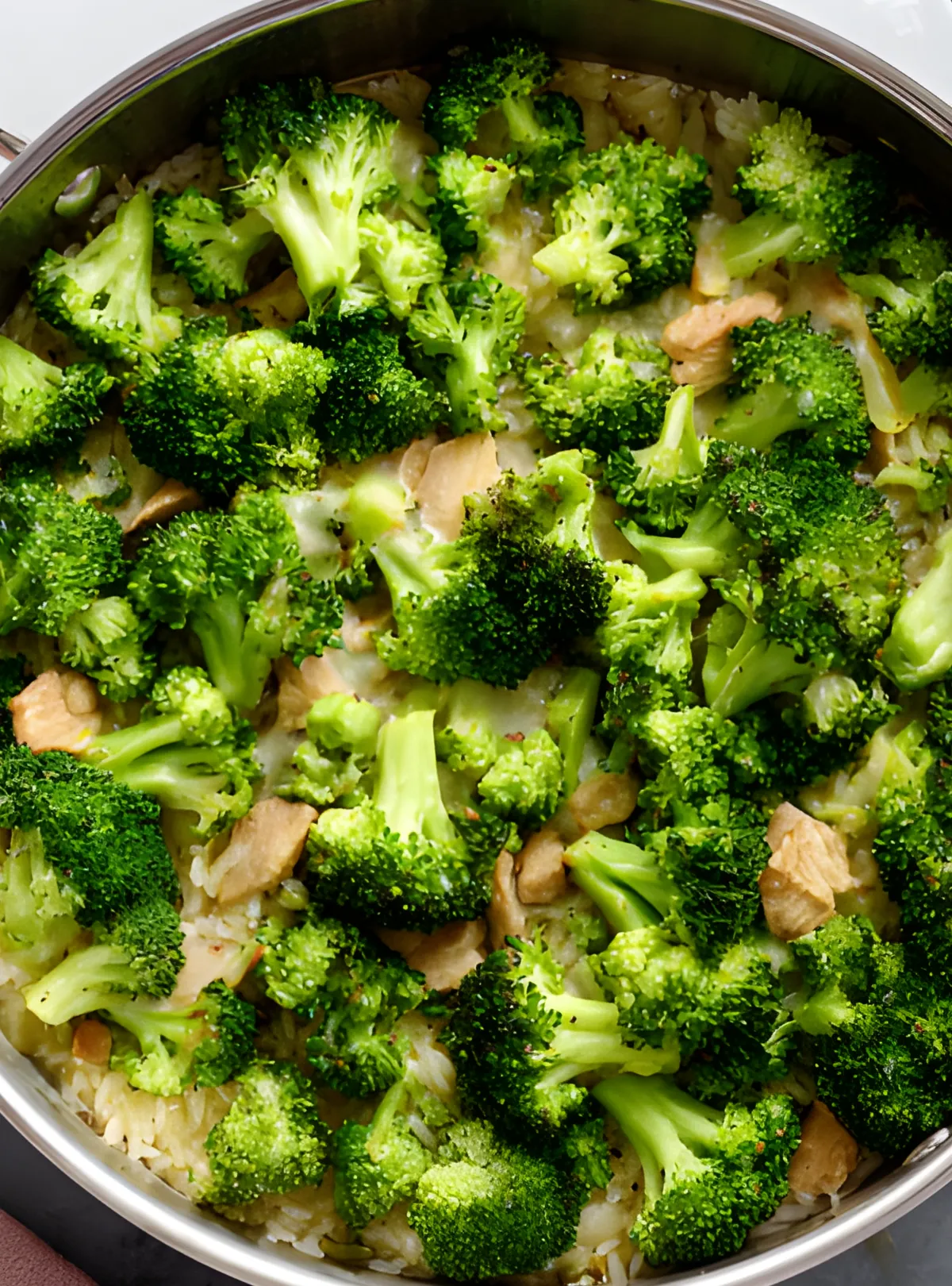 Broccoli added rice