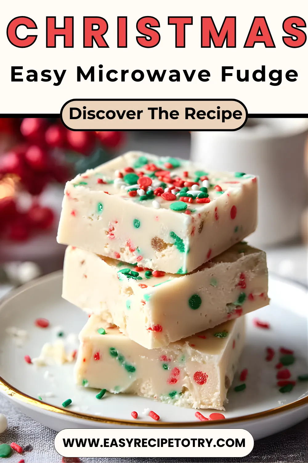 Christmas Easy Microwave Fudge