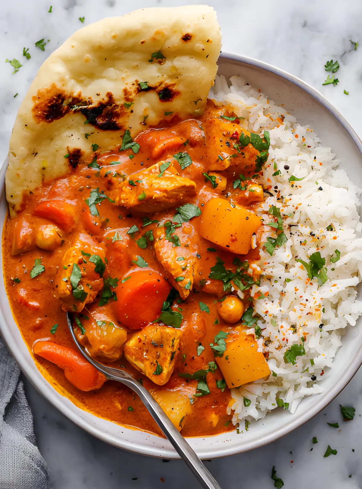 Coconut curry chicken
