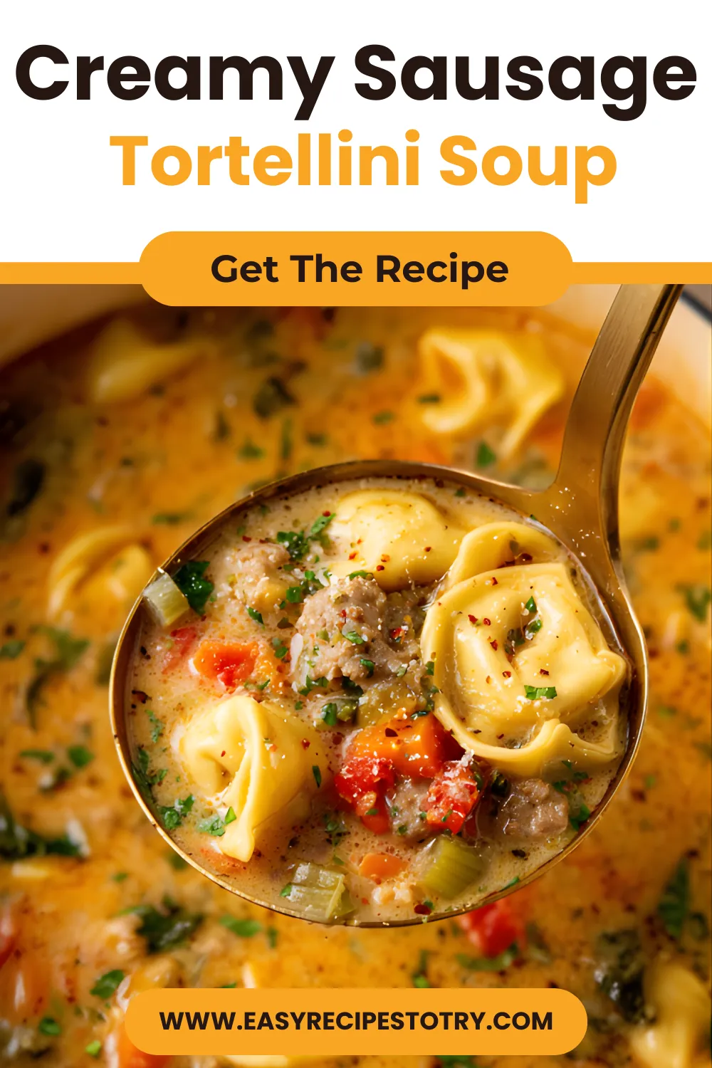 Creamy Sausage Tortellini Soup recipe