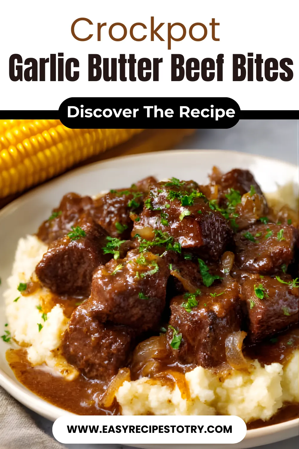 Crockpot Garlic Butter Beef Bites RECIPE