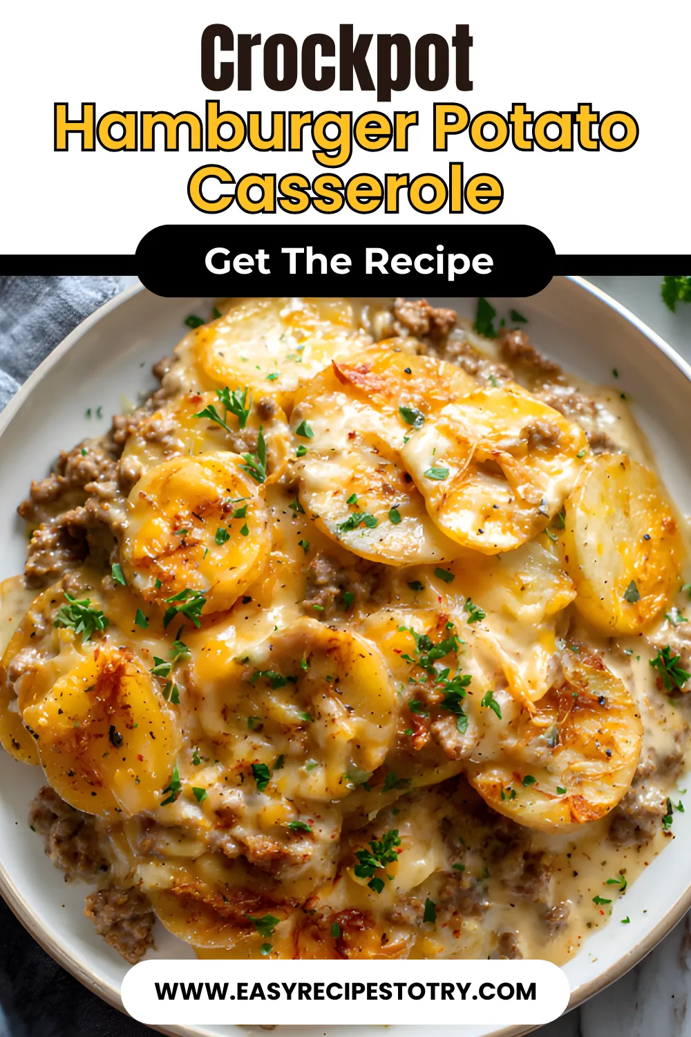 Crockpot Hamburger Potato Casserole RECIPE