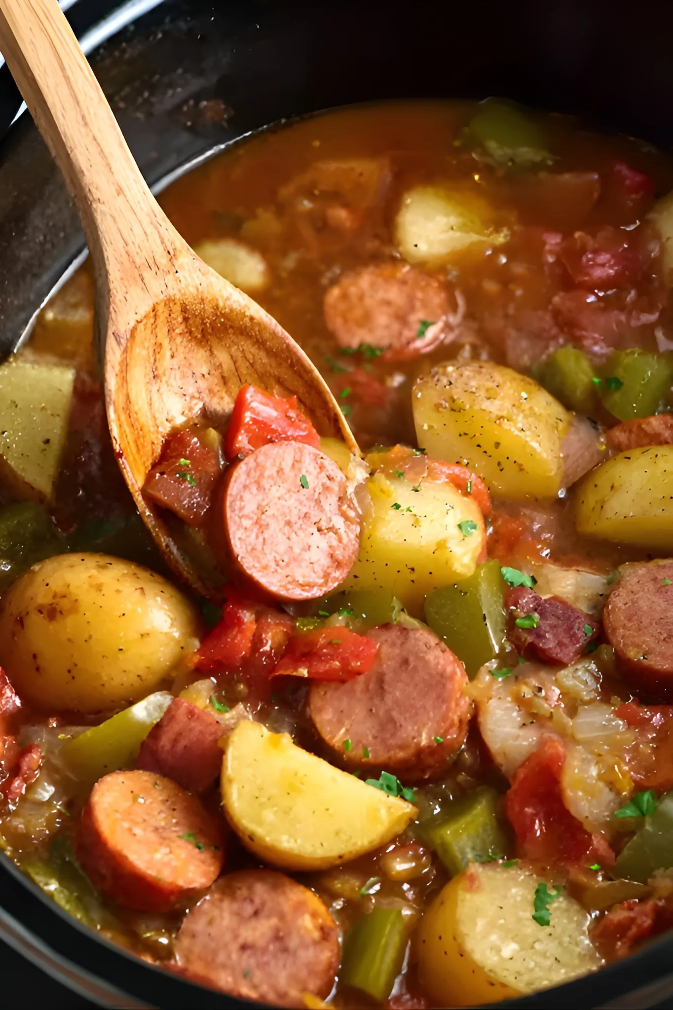 Crockpot sausage potatoes