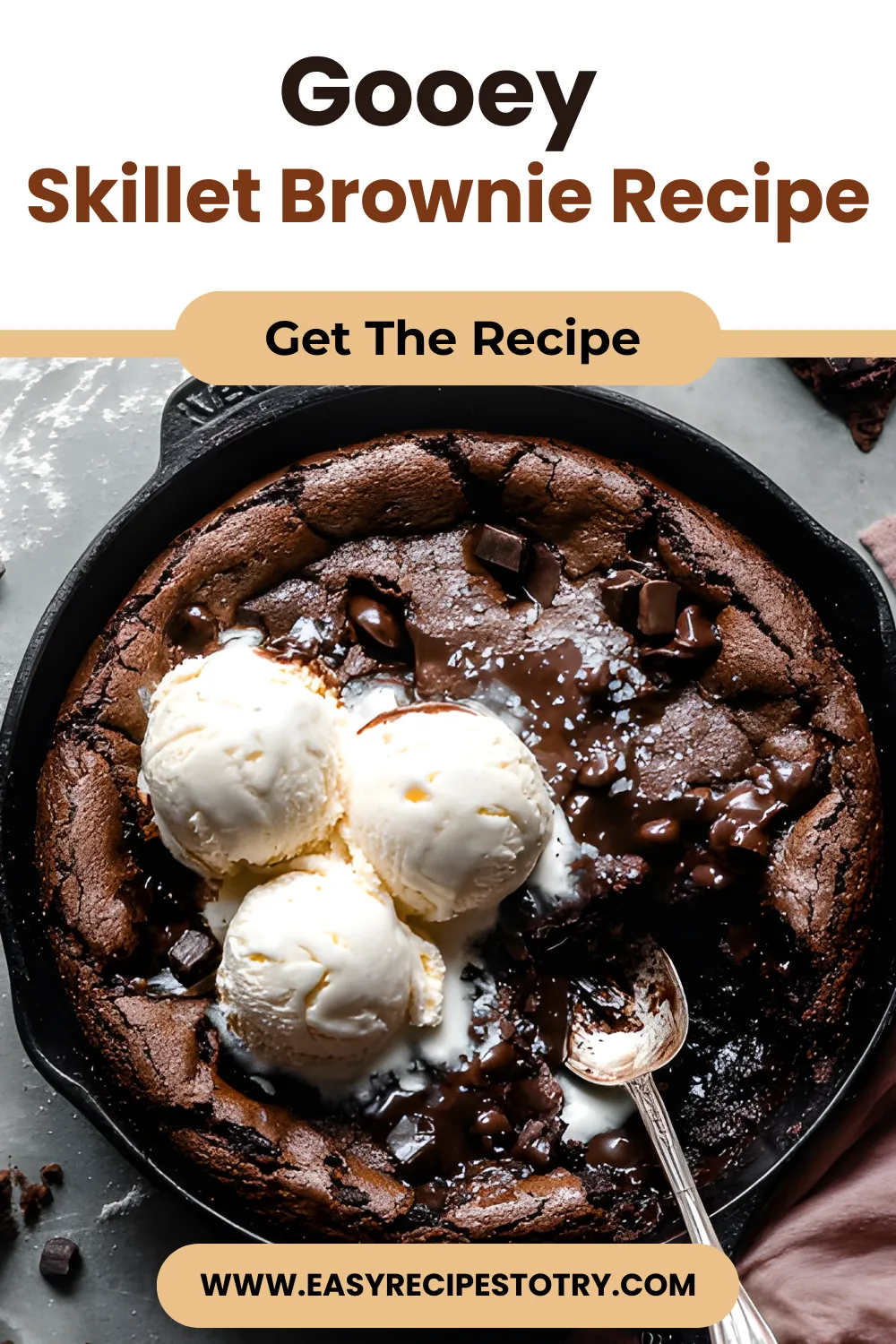 Gooey Skillet Brownie recipe