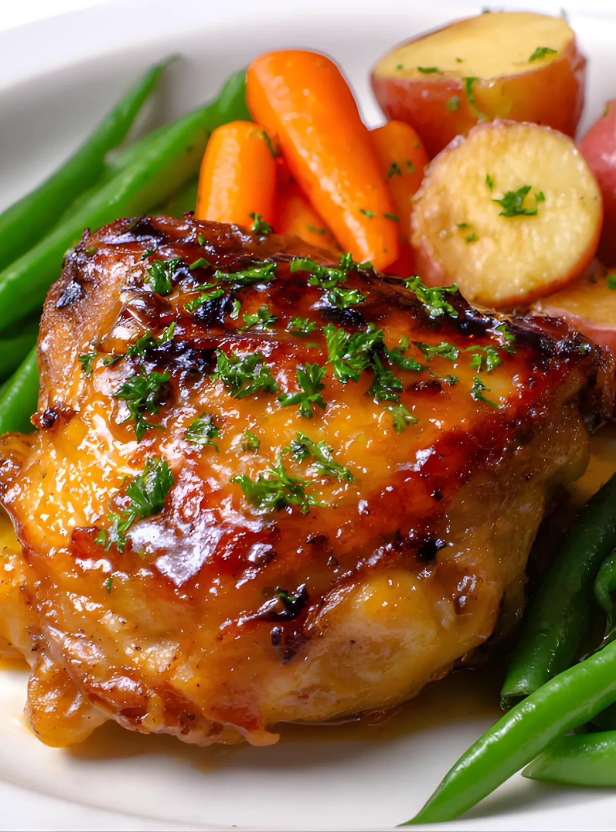 Honey garlic chicken plate