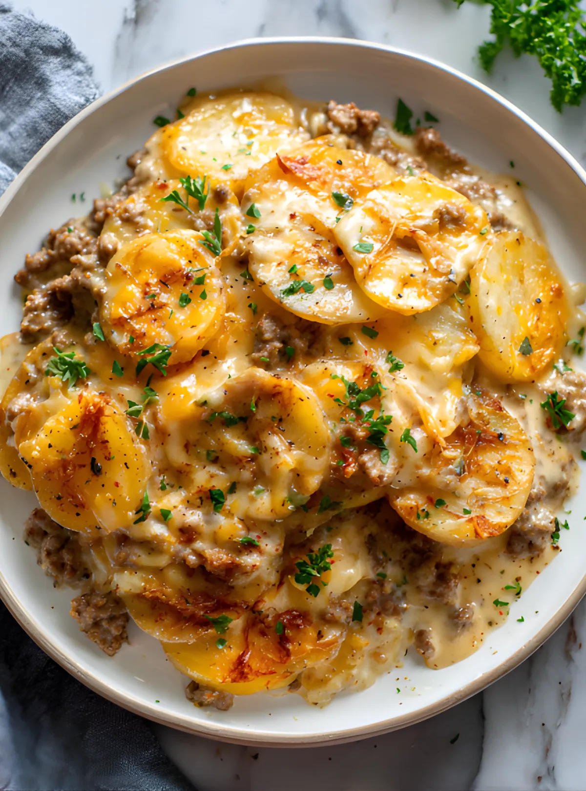 Potato hamburger casserole