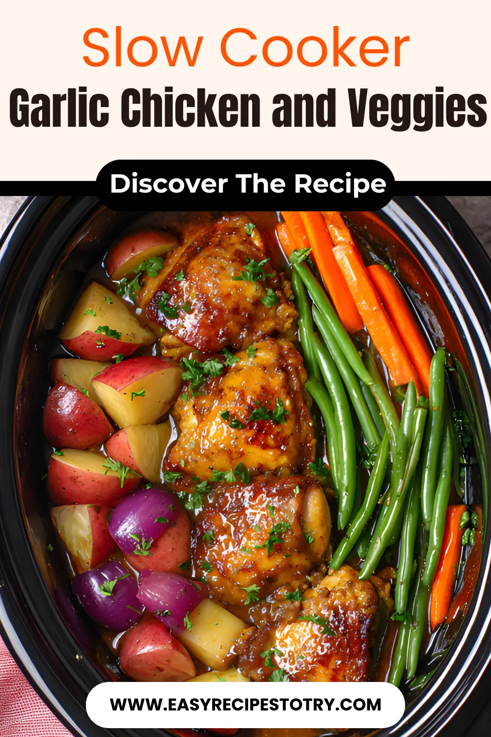 Slow Cooker Honey Garlic Chicken and Veggies