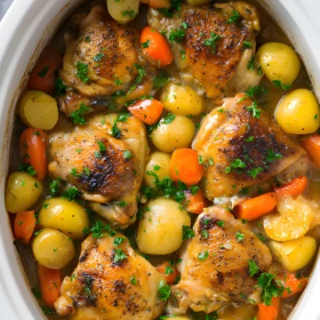 Slow cooker chicken thighs