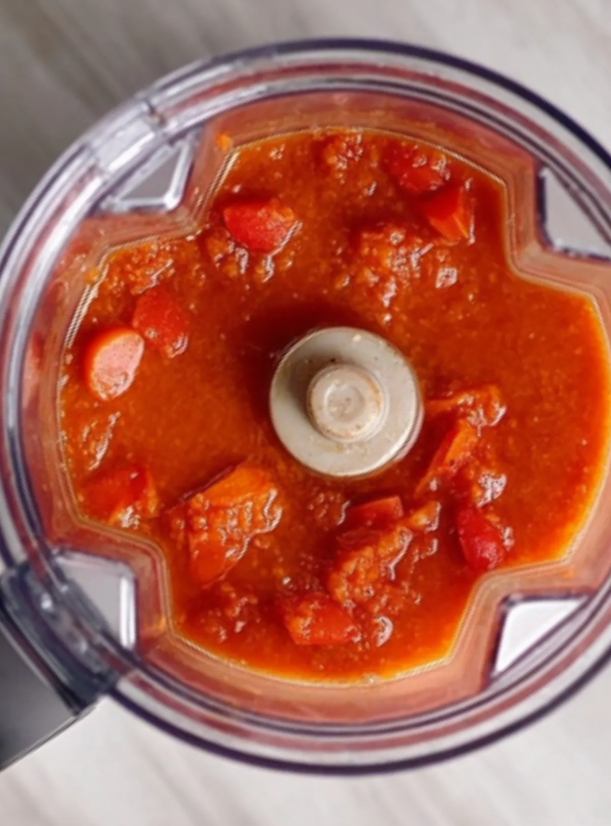 Tomato soup blender jar