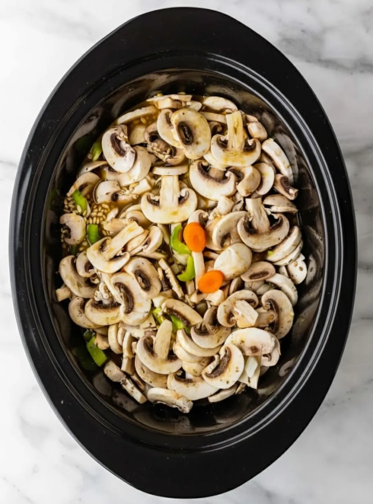 Vegetables in slow cooker