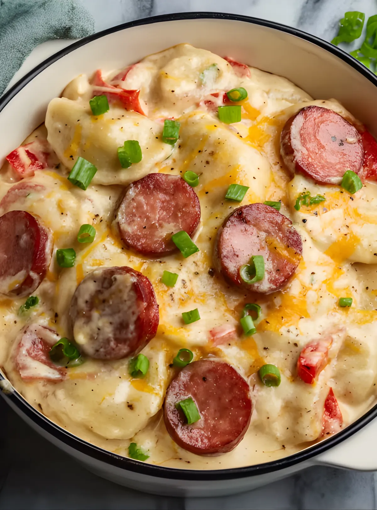 casserole with kielbasa