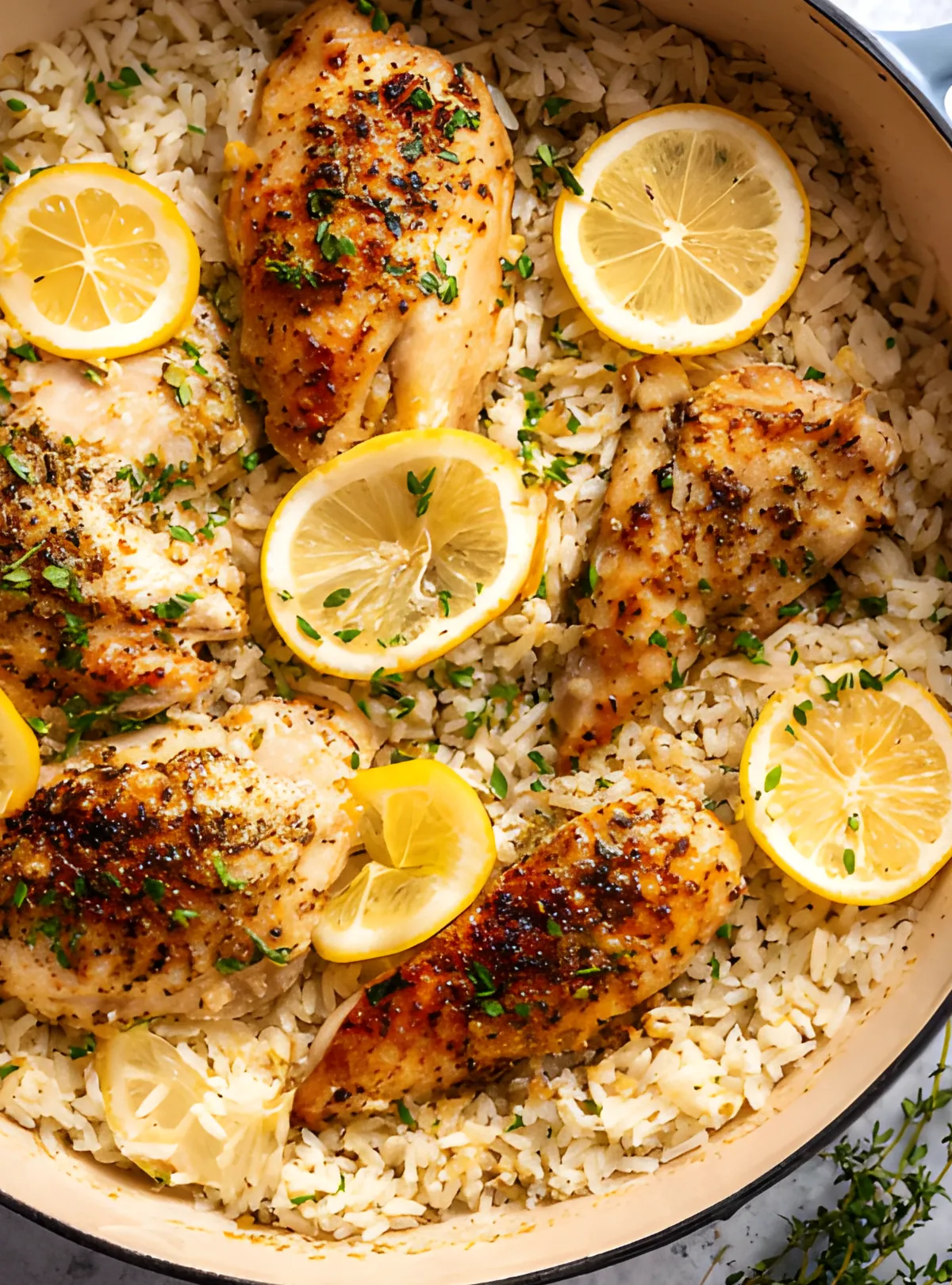 chicken rice simmering pot