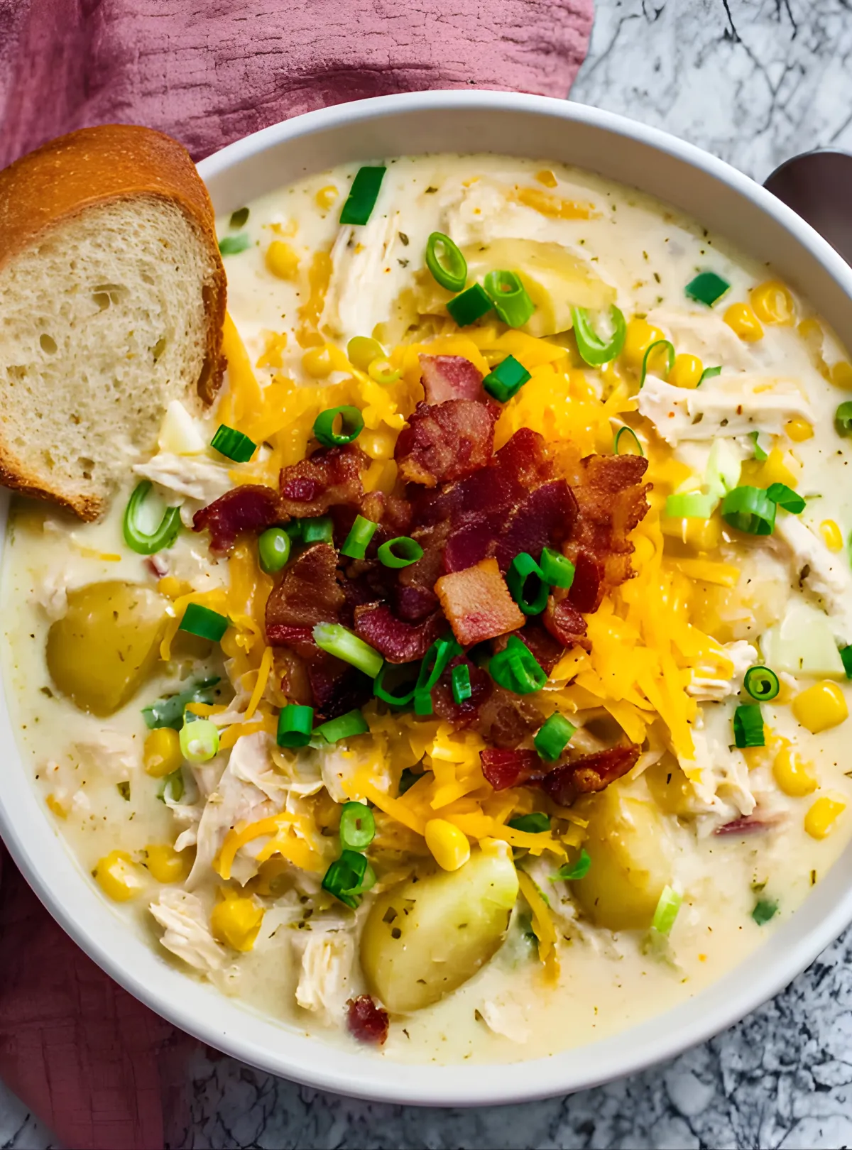 corn chowder bowl