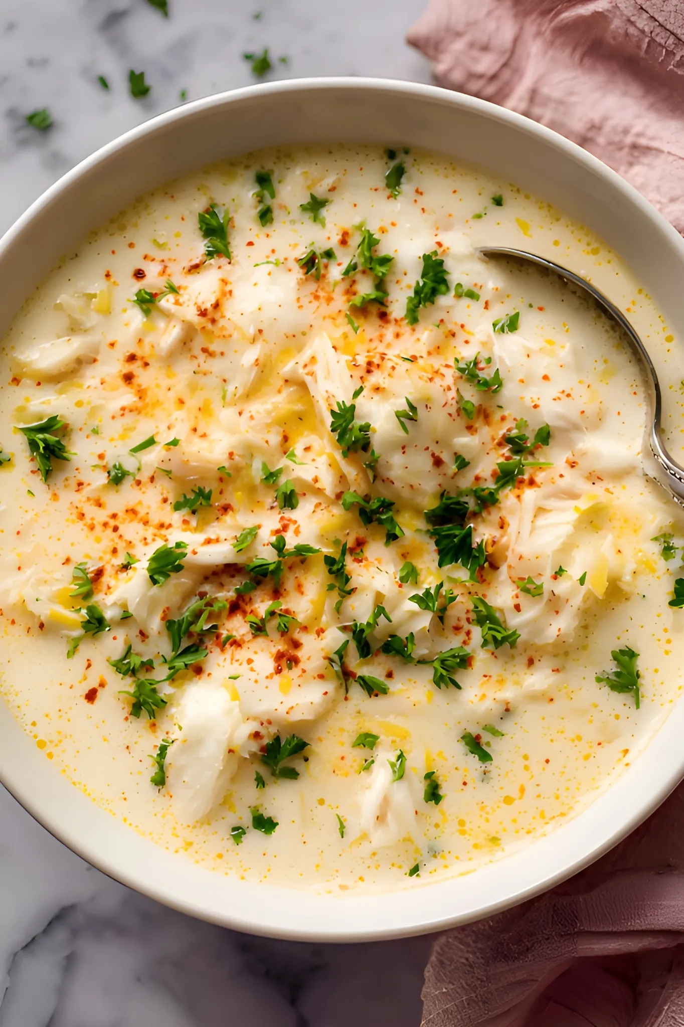creamy crab soup
