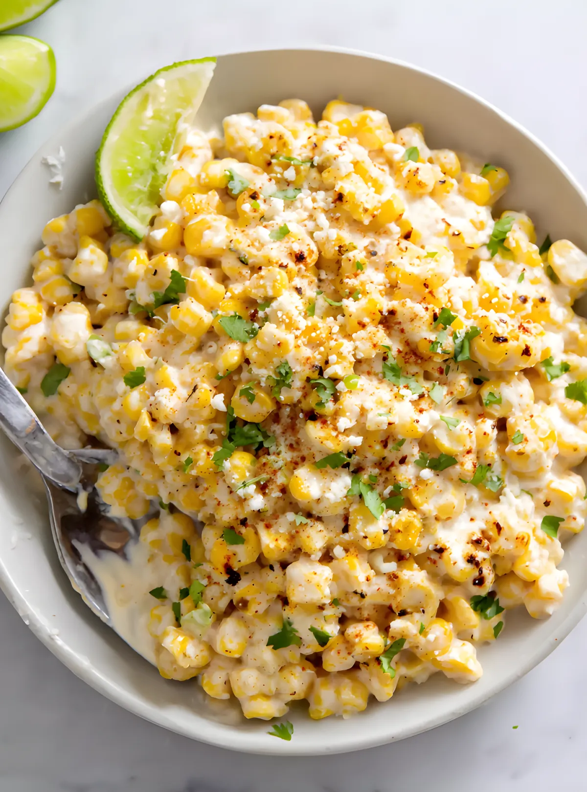 esquites mexican corn bowl