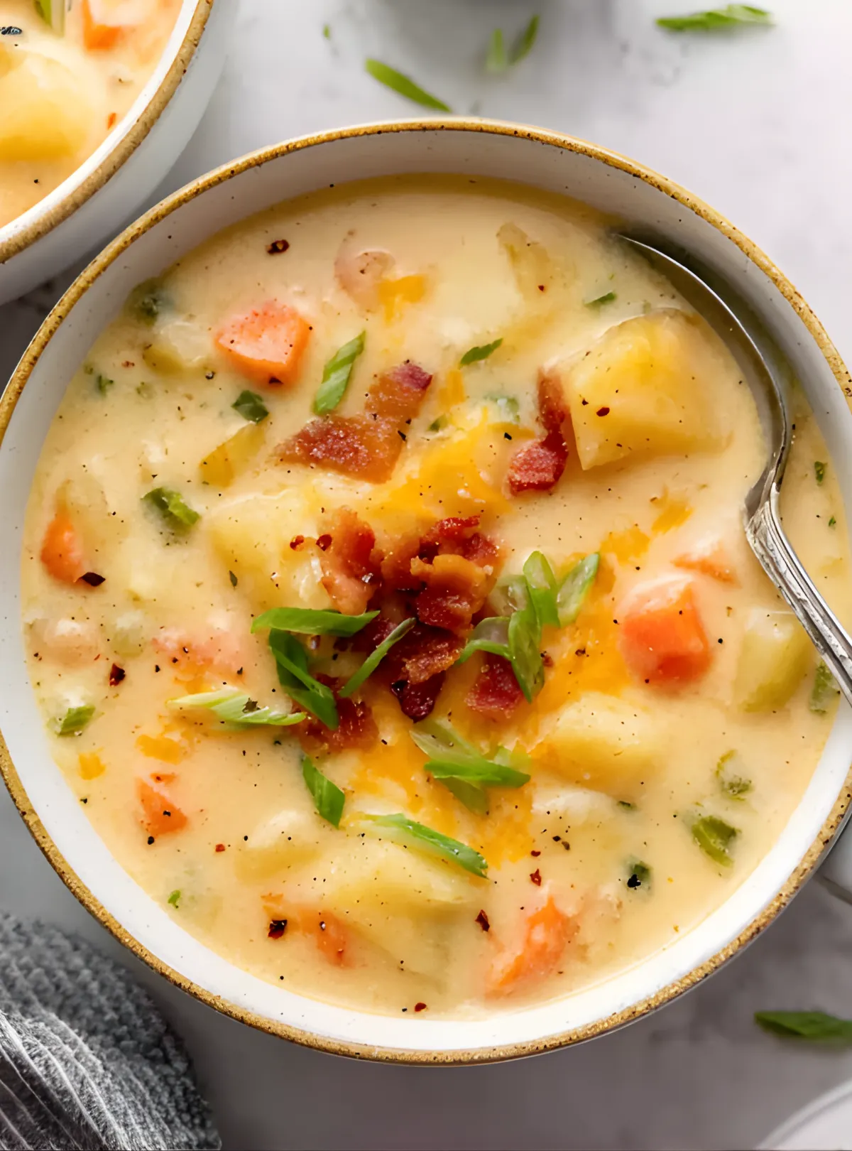 loaded potato soup bowl