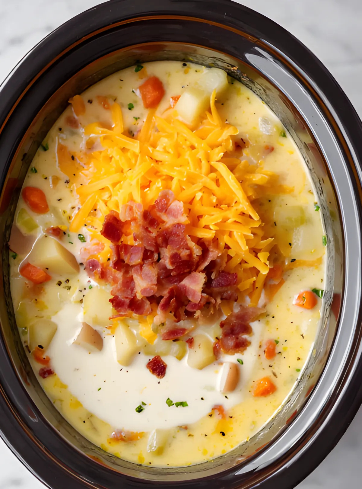 potato soup cheese bacon