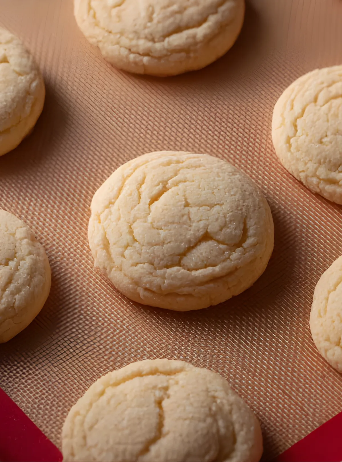 Baked sugar cookies tray