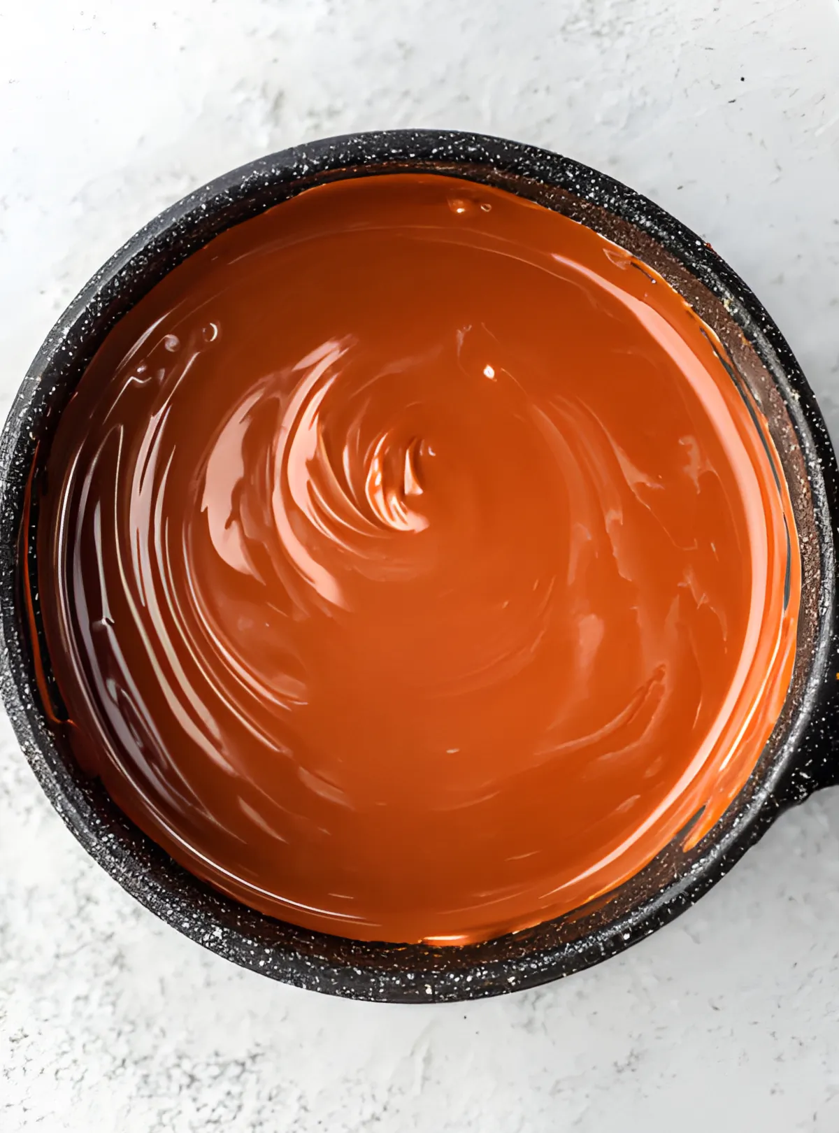 Melted chocolate saucepan