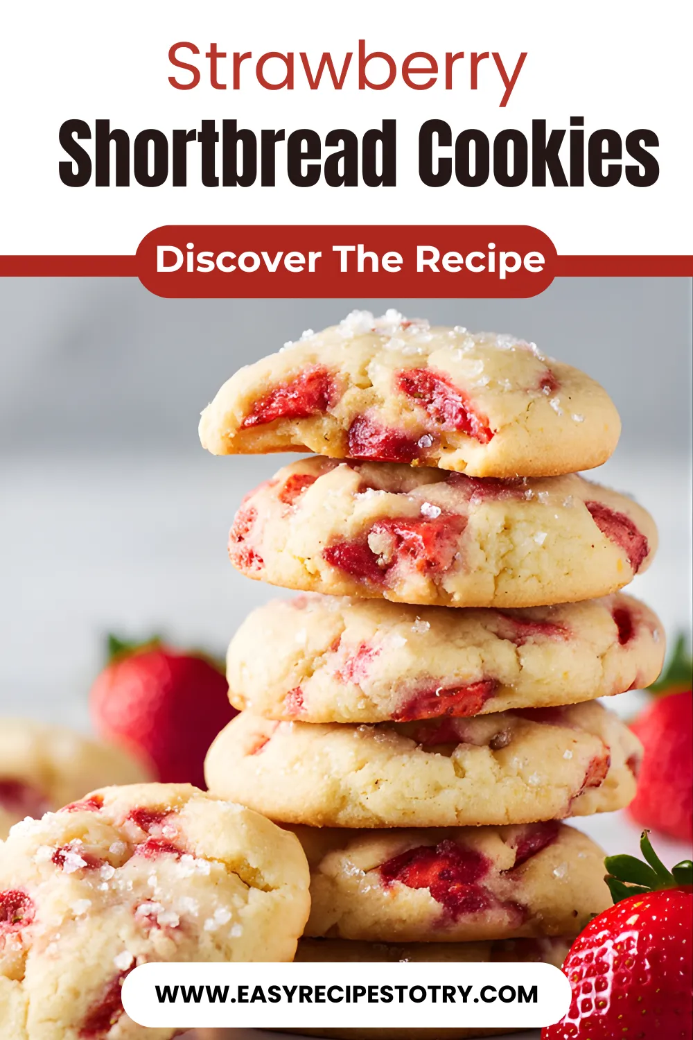 Strawberry Shortbread Cookies