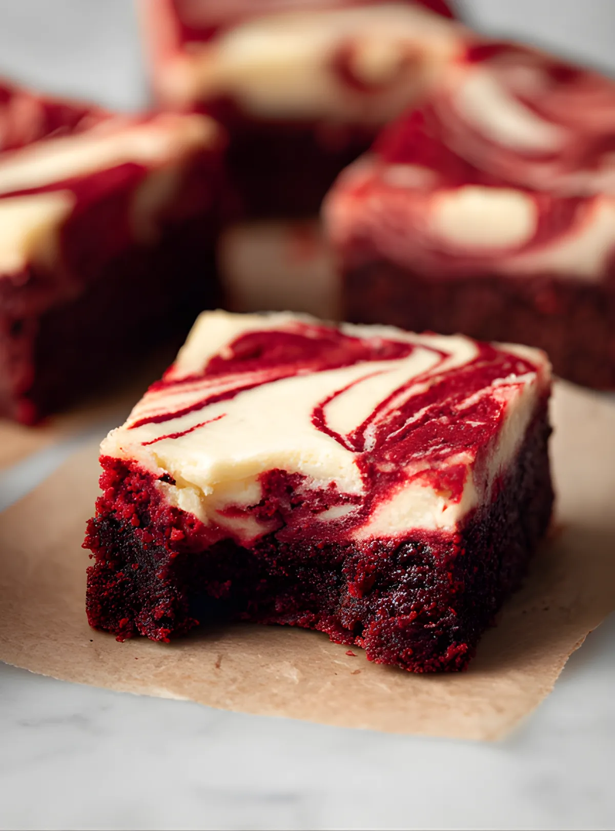 fudgy red velvet brownie