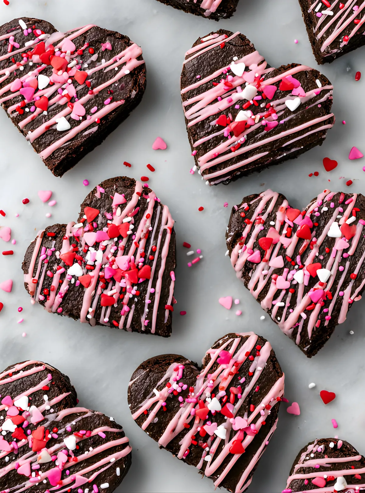 heart brownies