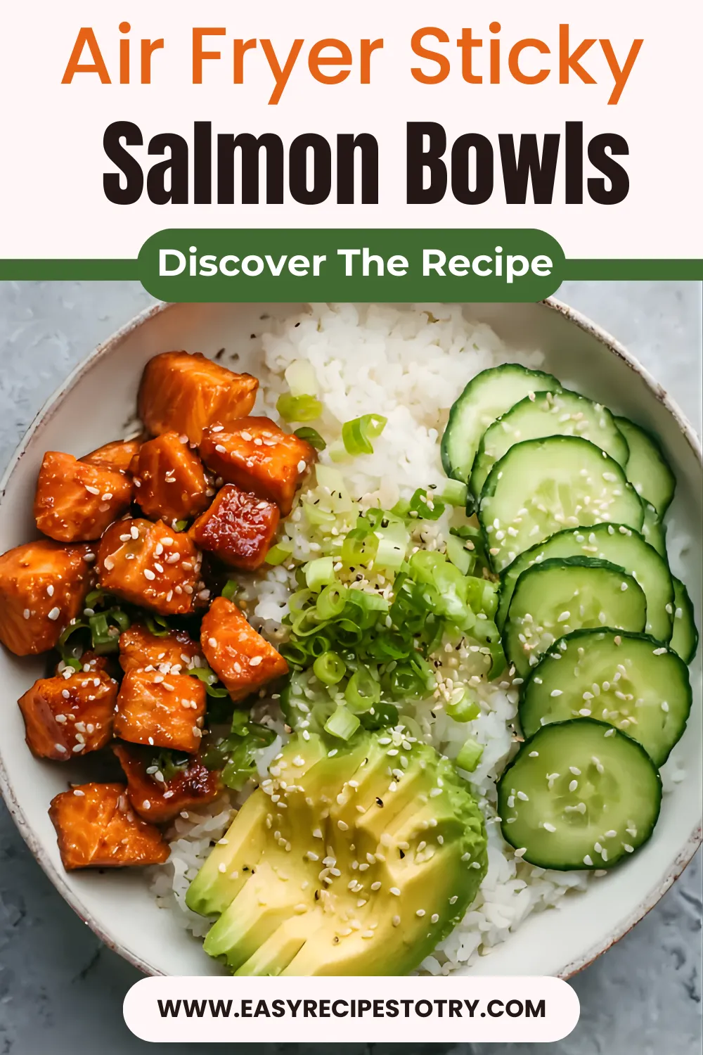 Air Fryer Sticky Salmon